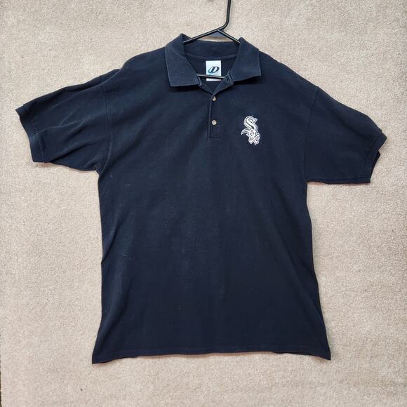 Dynasty Other - Vintage Dynasty White Sox Polo Size Large 90s MLB Baseball